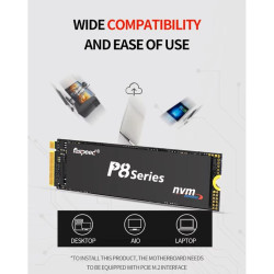 512GB SSD NVMe M.2 M-Key PCIe Gen3x4 Form Factor 2280